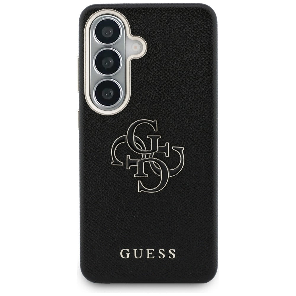 Maska za Samsung Galaxy S26 Plus S947, Guess, 4G Grained Big and Classic Logo, Crna