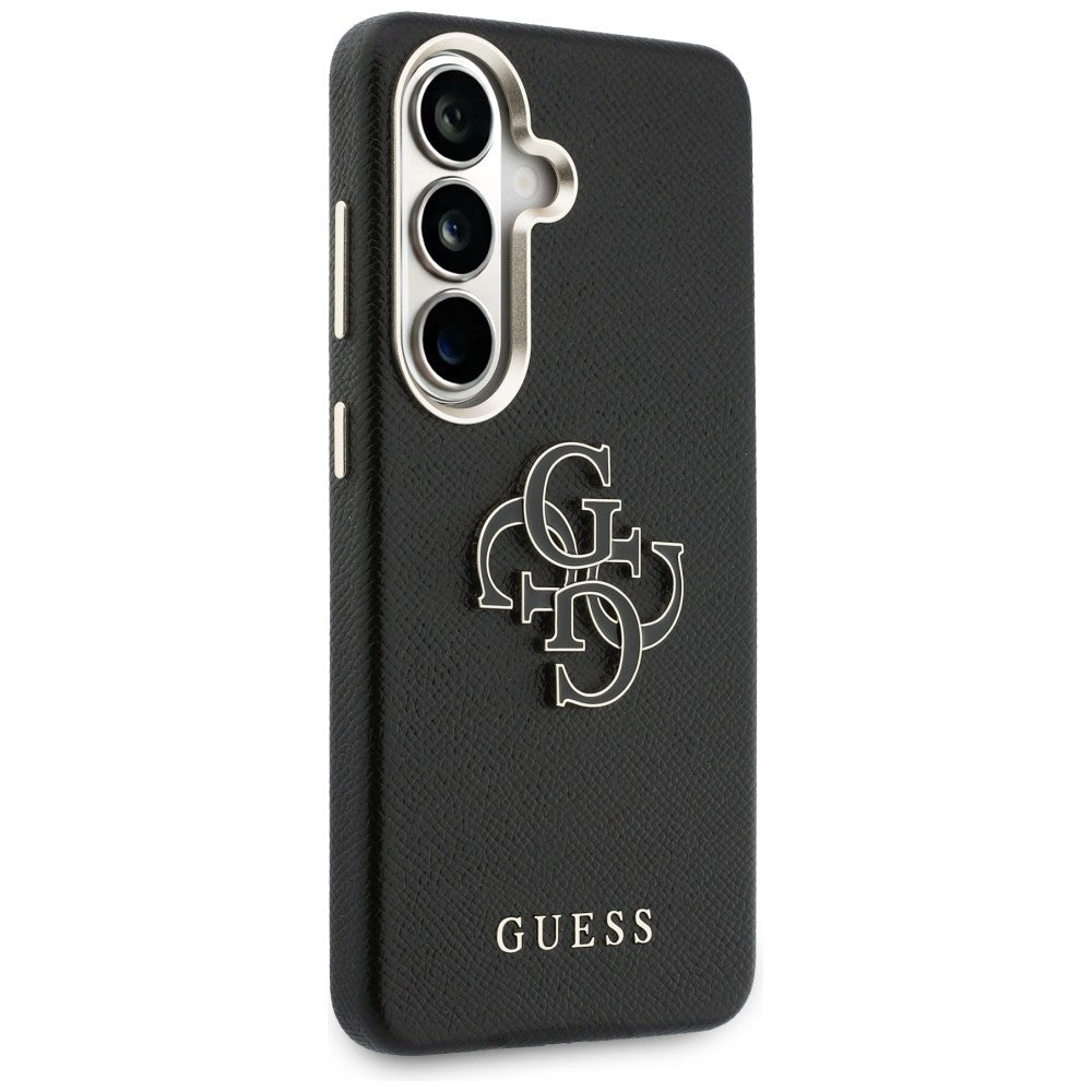 Maska za Samsung Galaxy S26 Plus S947, Guess, 4G Grained Big and Classic Logo, Crna