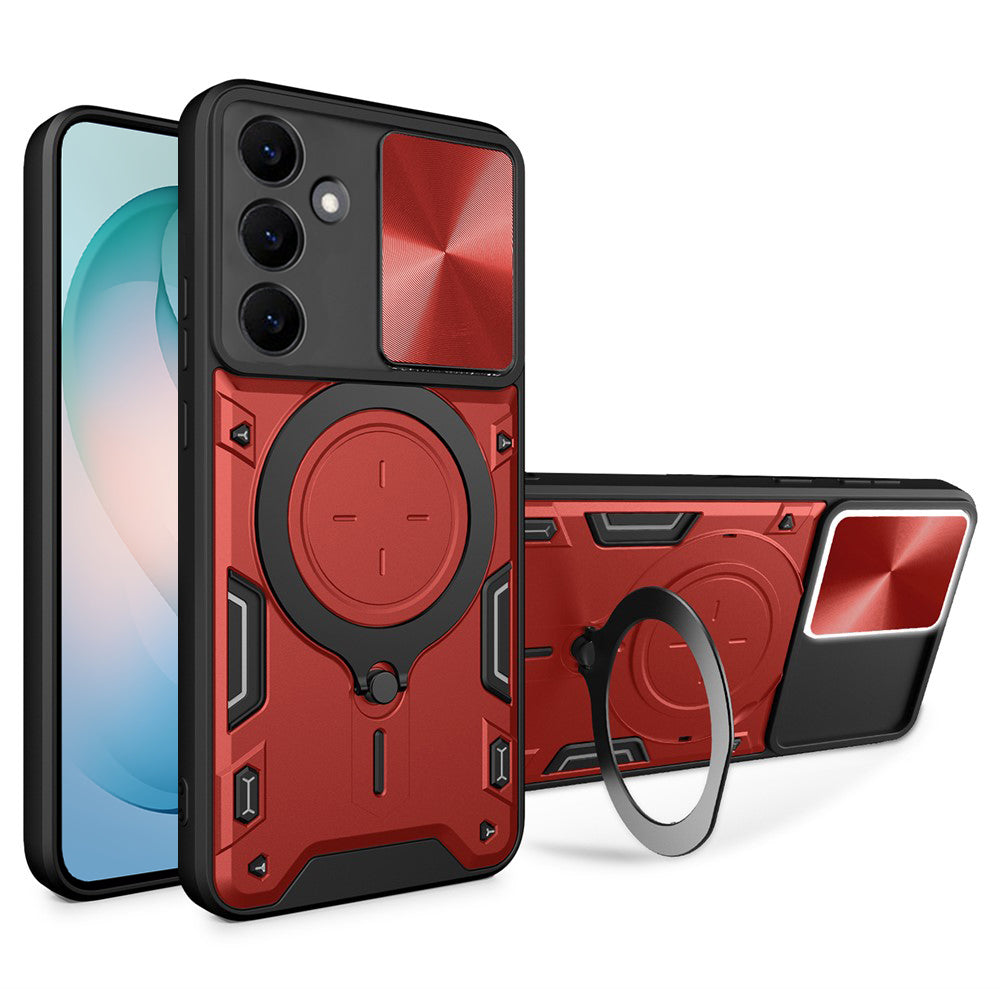 Maska za Samsung Galaxy S26 Plus S947, Techsuit, CamGuard Pro, Crvena