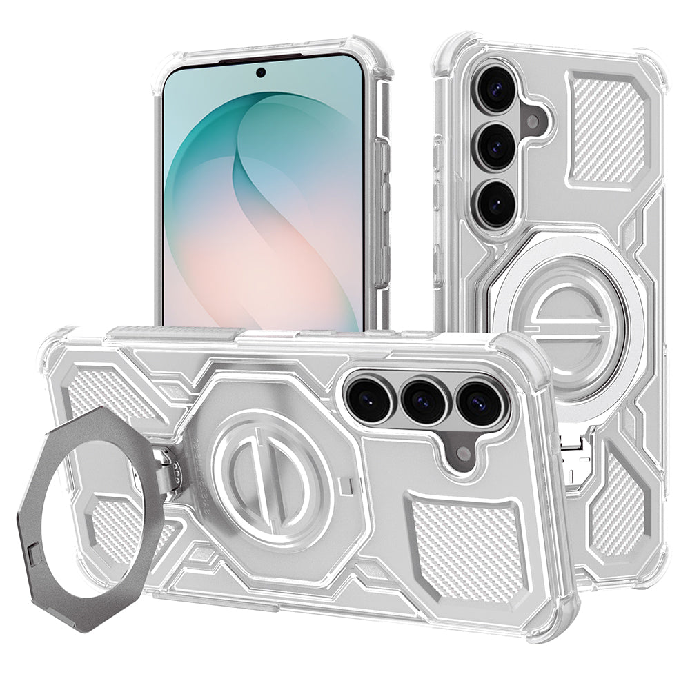 Maska za Samsung Galaxy S26 Plus S947, Techsuit, Carbon Shield Pro, Bijela