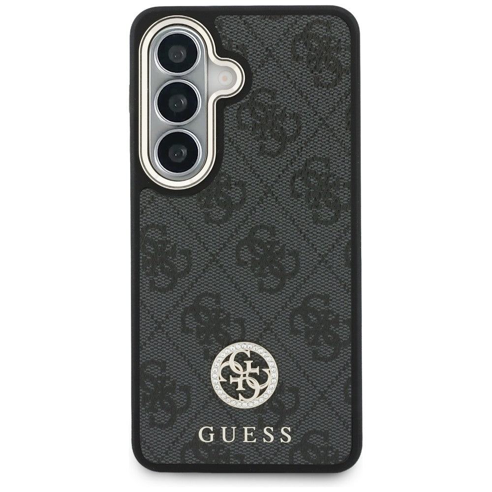 Futrola za Samsung Galaxy S26 S942, GUESS, 4G Big Rhinestone Triangle Strap, Crna