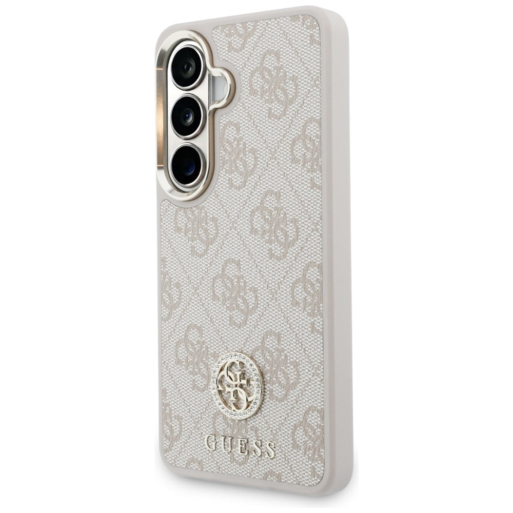 Futrola za Samsung Galaxy S26 S942, GUESS, 4G Big Rhinestone Triangle Strap, Roza
