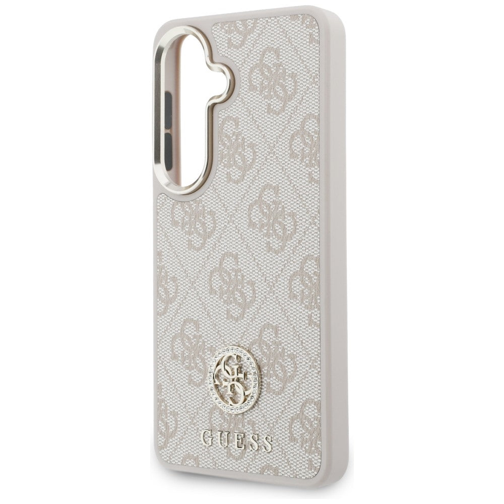 Futrola za Samsung Galaxy S26 S942, GUESS, 4G Big Rhinestone Triangle Strap, Roza