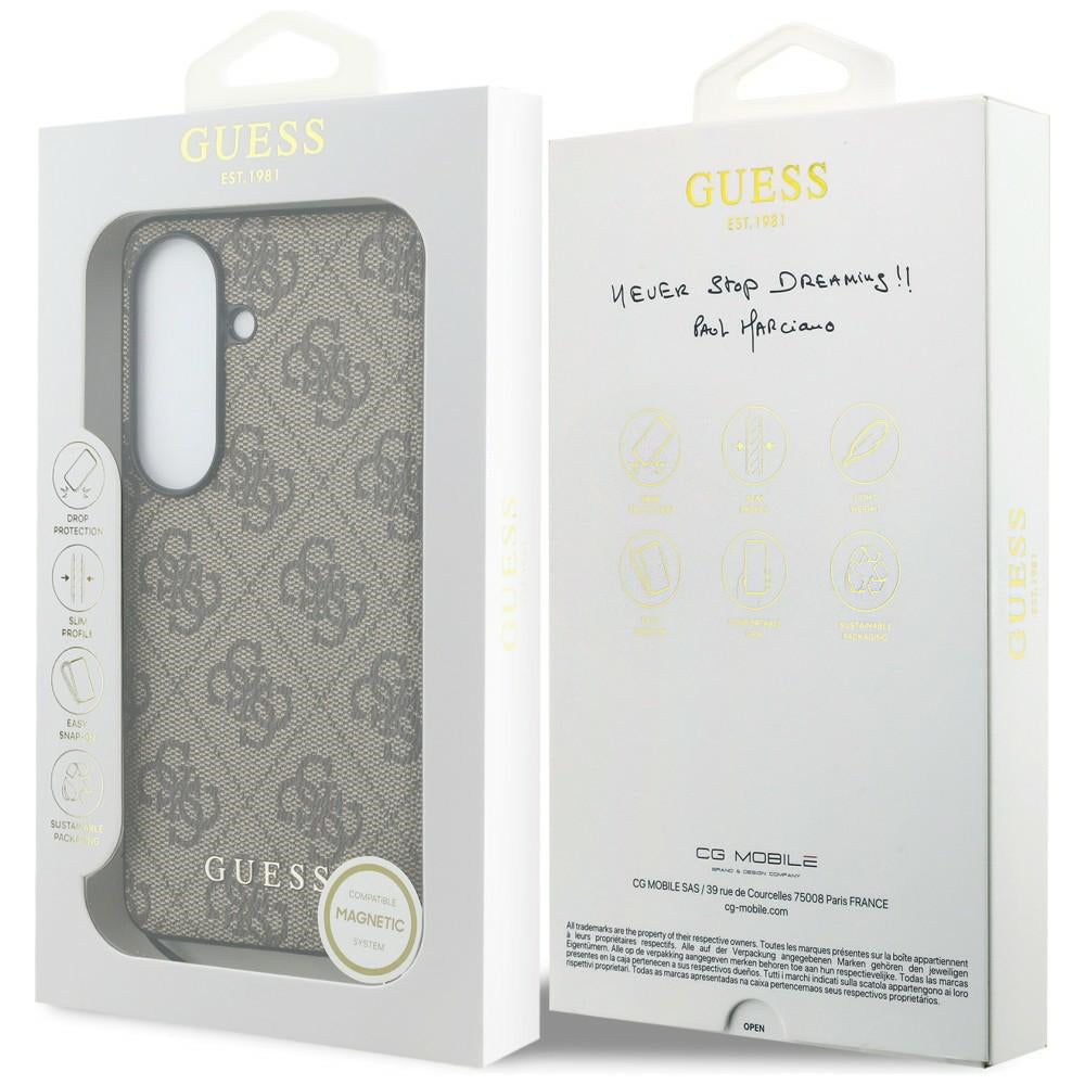 Futrola za Samsung Galaxy S26 S942, Guess, 4G Classic Logo Charm, Smeđa