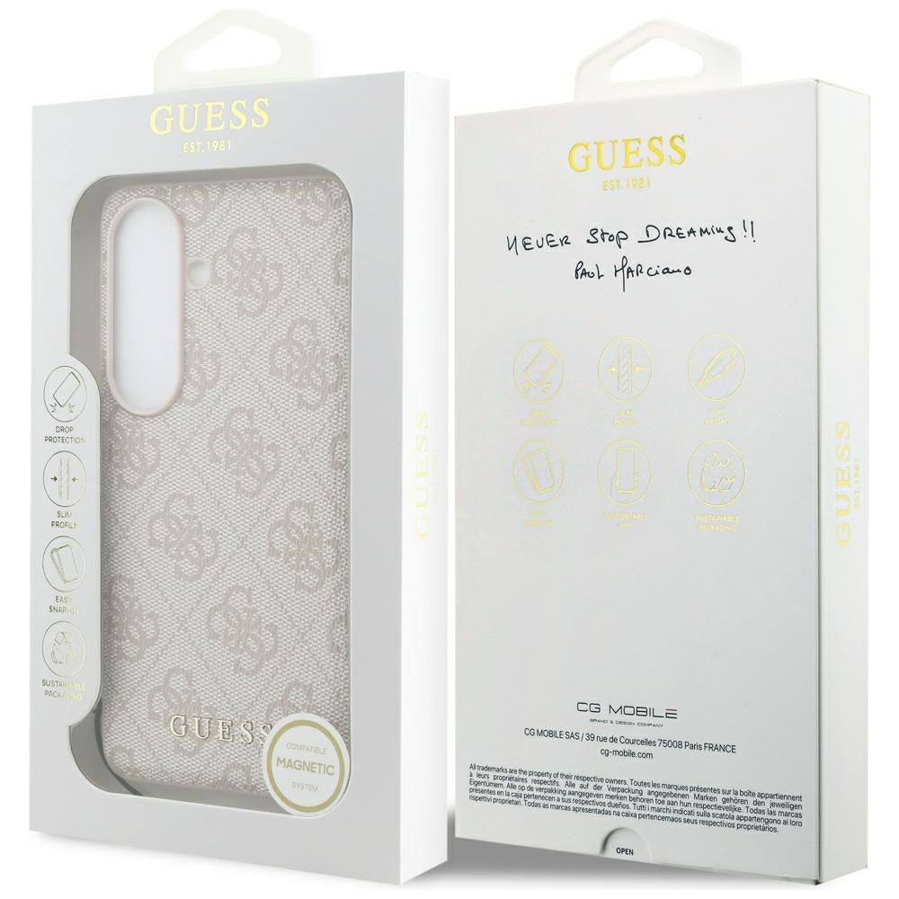 Futrola za Samsung Galaxy S26 S942, Guess, 4G Classic Logo Charm, Roza