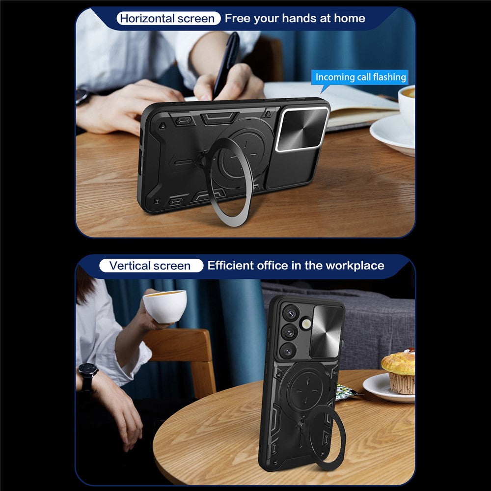 Maska za Samsung Galaxy S26 S942, Techsuit, CamGuard Pro, Crna