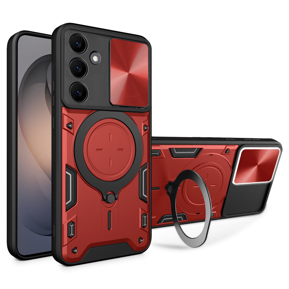 Maska za Samsung Galaxy S26 S942, Techsuit, CamGuard Pro, Crvena