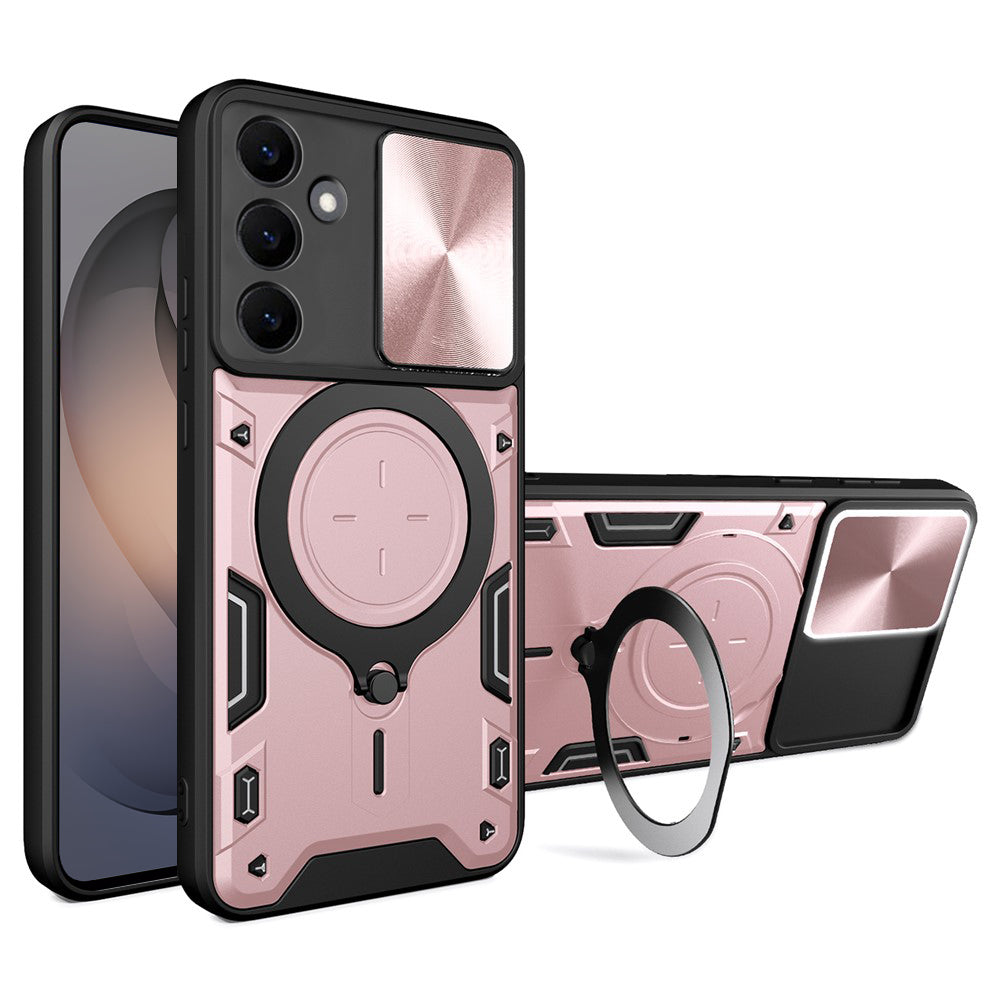 Maska za Samsung Galaxy S26 S942, Techsuit, CamGuard Pro, Ružičasto Zlatna