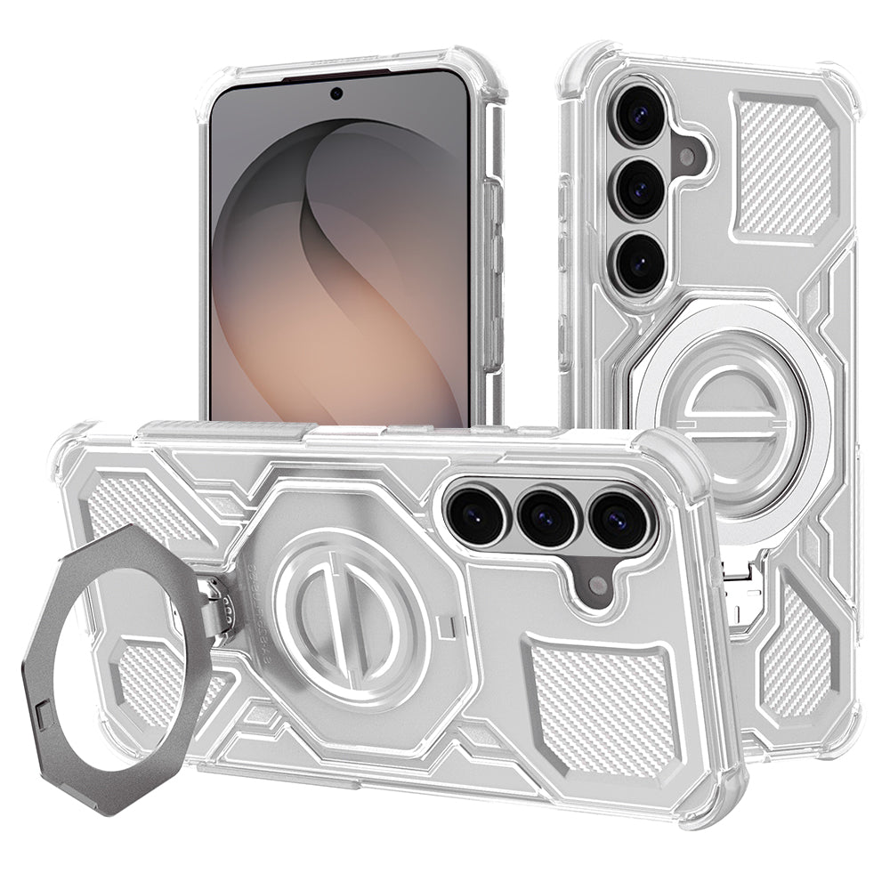 Futrola za Samsung Galaxy S26 S942, Techsuit, Carbon Shield Pro, Bijela