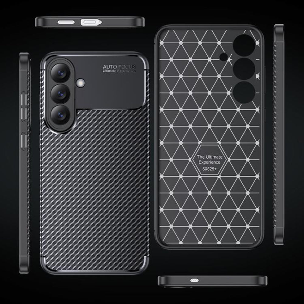 Futrola za Samsung Galaxy S26 S942, Techsuit, CarbonFiber, Crna