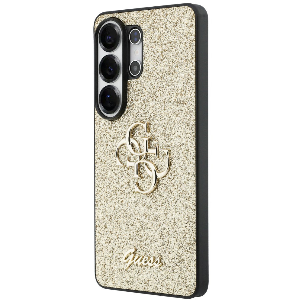 Futrola za Samsung Galaxy S26 Ultra S948, Guess, Fixed Glitter Big 4G Metal Frame, Zlatna