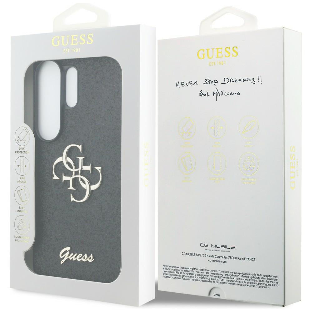 Futrola za Samsung Galaxy S26 Ultra S948, Guess, Fixed Glitter Big 4G Metal Frame, Crna