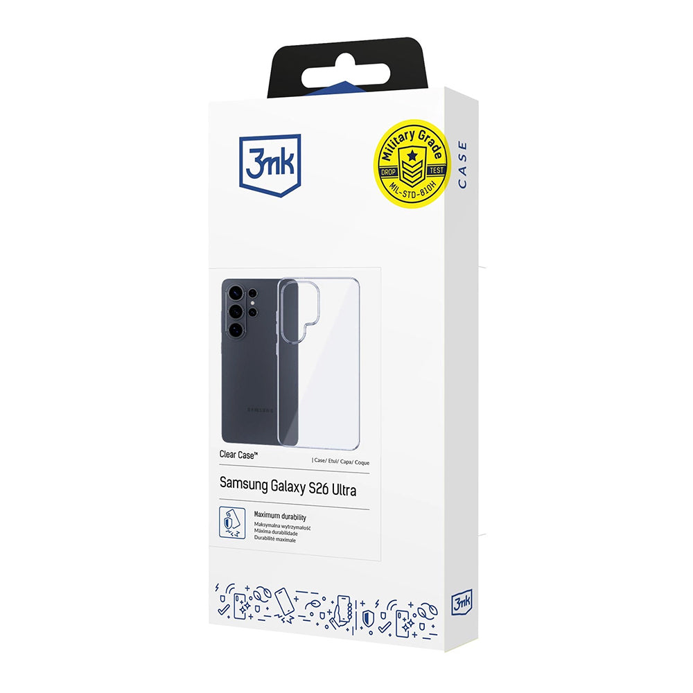 Futrola za Samsung Galaxy S26 Ultra S948, 3MK, Prozirna, Transparentna