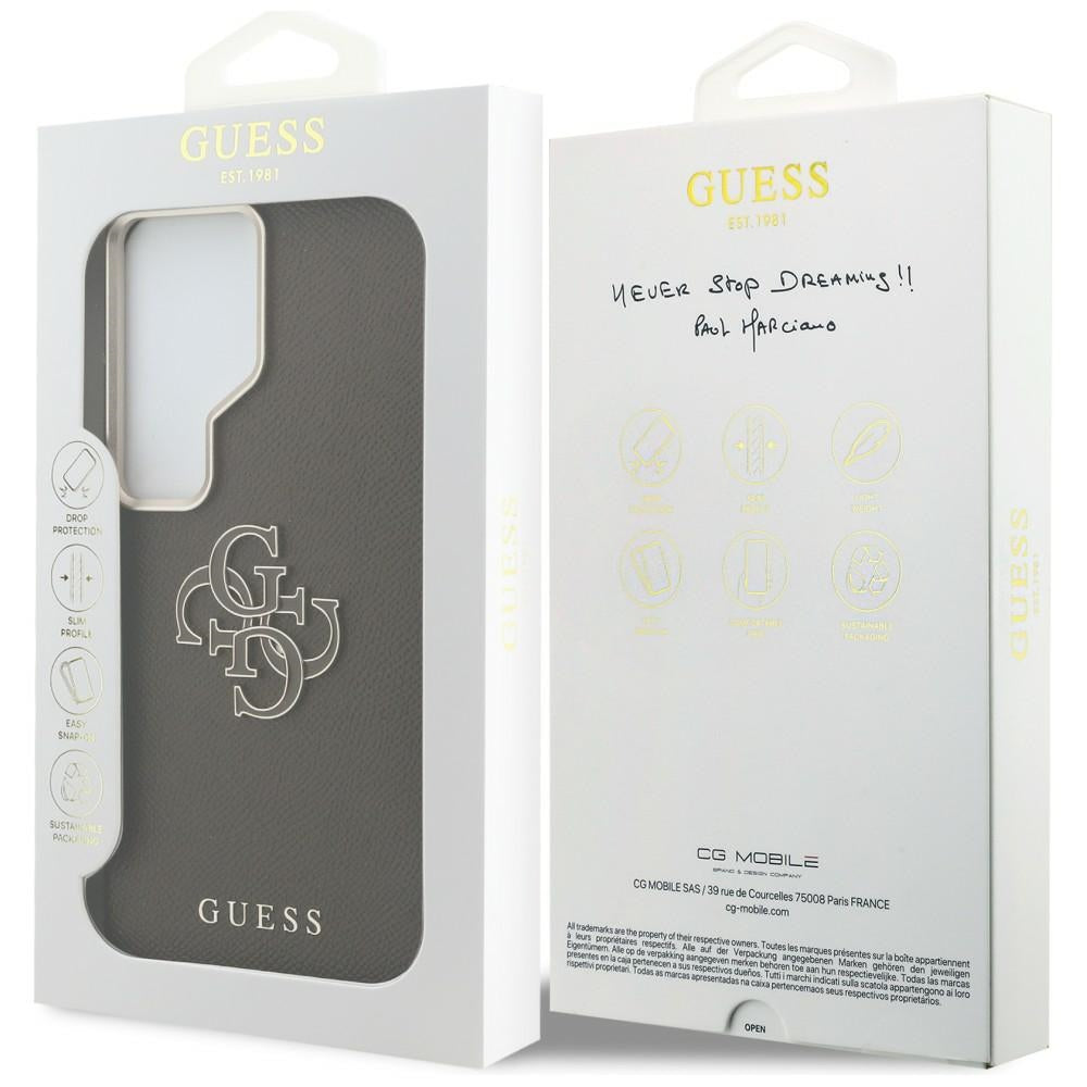 Futrola za Samsung Galaxy S26 Ultra S948, Guess, 4G Grained Big and Classic Logo, smeđa