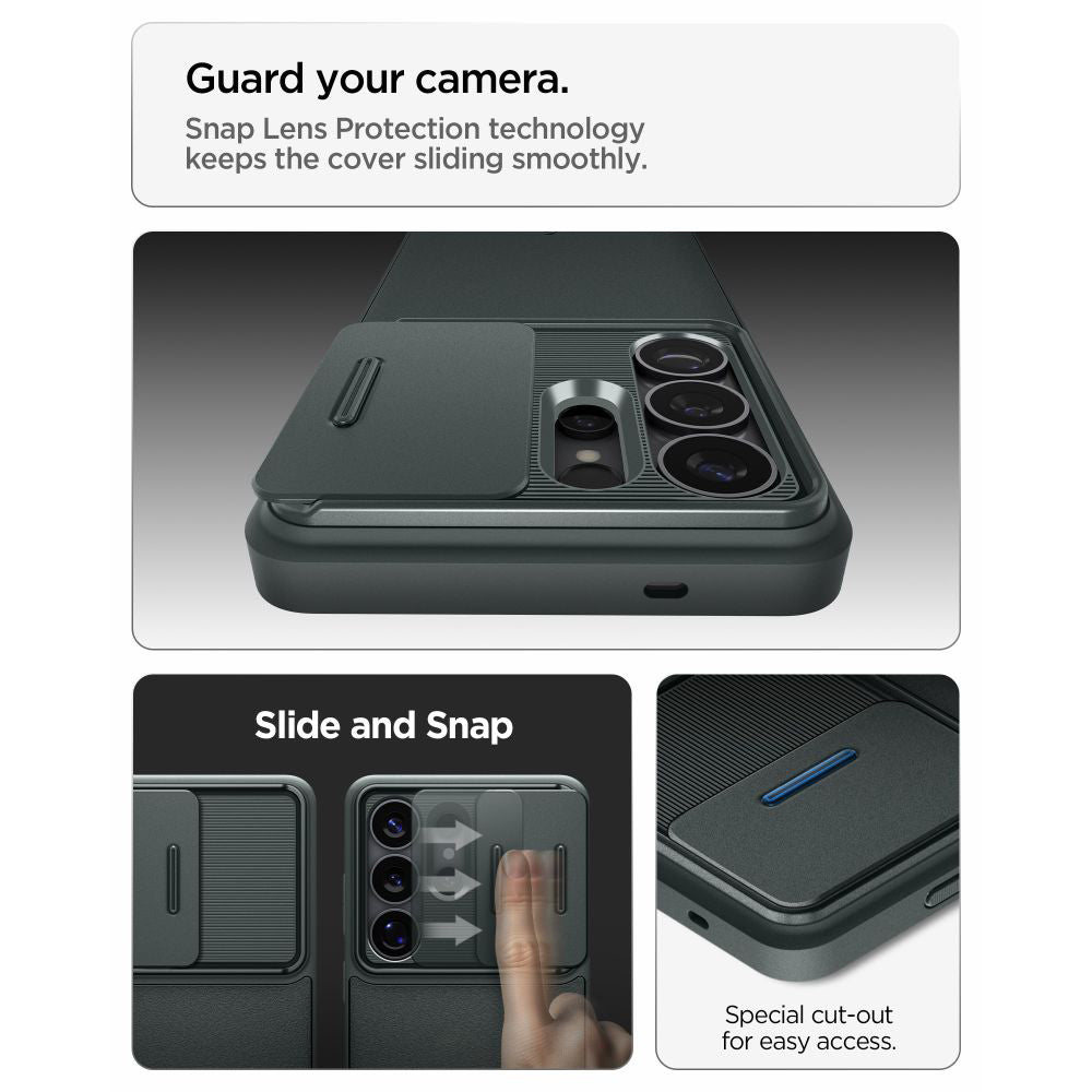 Futrola za Samsung Galaxy S26 Ultra S948, Spigen, Optik Armor, Zelena ACS10688