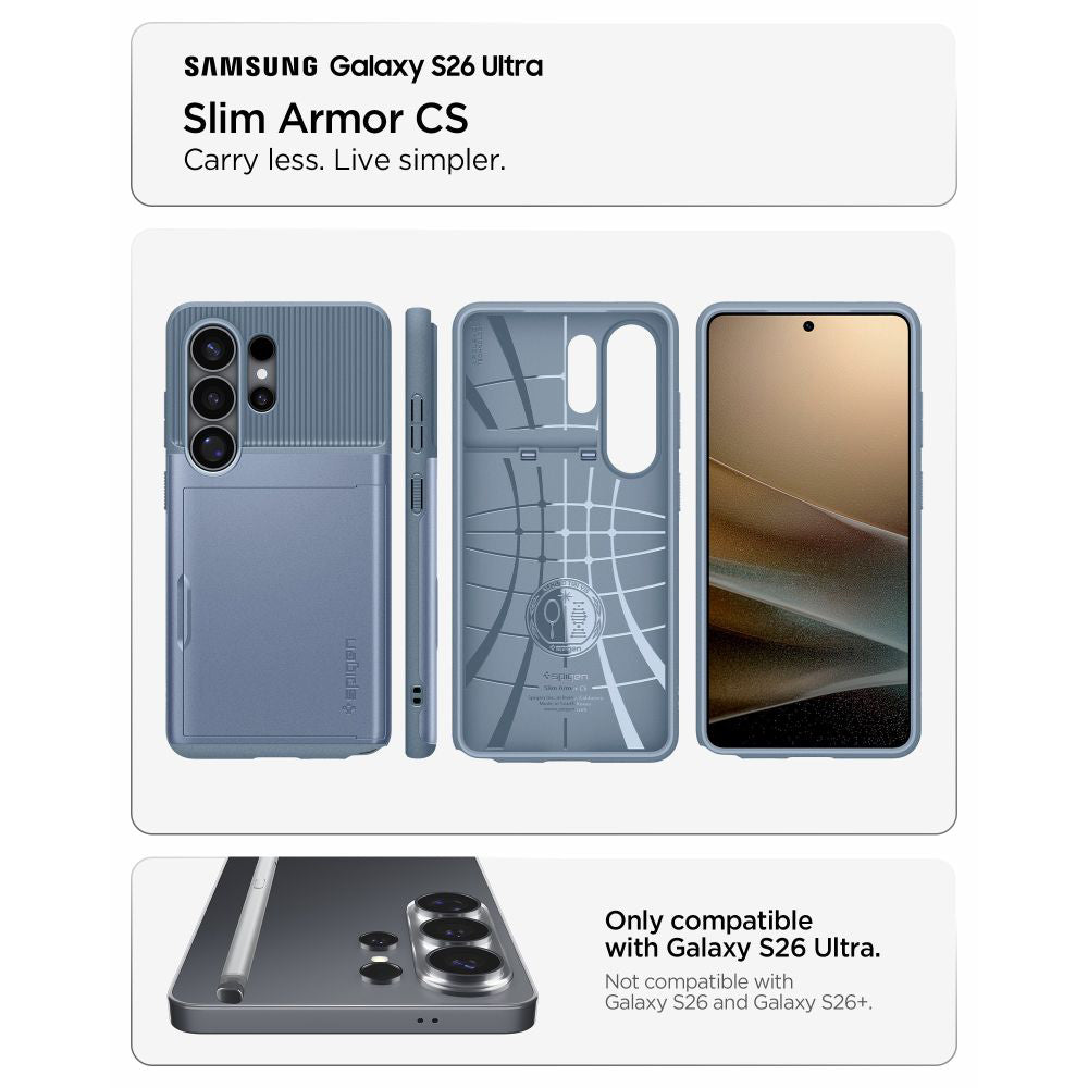 Futrola za Samsung Galaxy S26 Ultra S948, Spigen, Slim Armor CS, Plava ACS11225