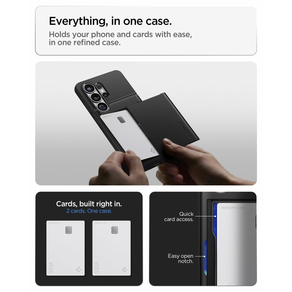 Futrola za Samsung Galaxy S26 Ultra S948, Spigen, Slim Armor CS, Crna ACS11036