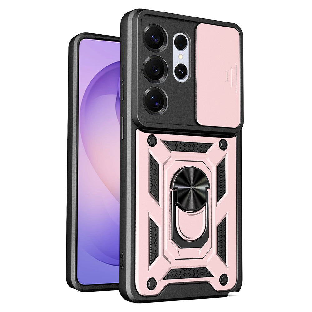 Maska za Samsung Galaxy S26 Ultra S948, Techsuit, CamShield, Ružičasto zlatna