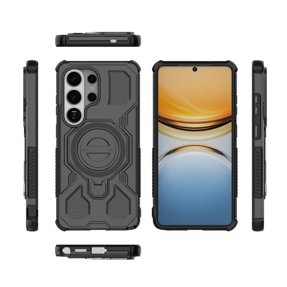 Maska za Samsung Galaxy S26 Ultra S948, Techsuit, Carbon Shield Pro, Crna