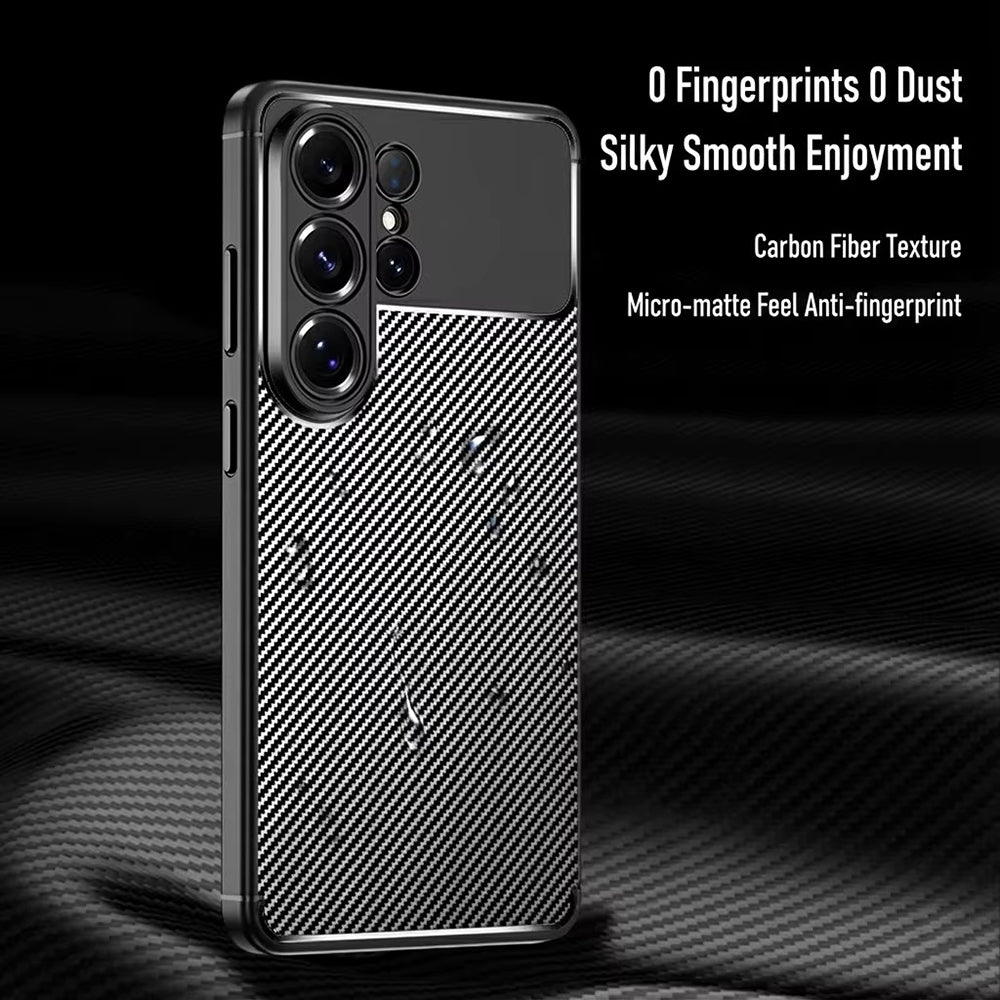 Futrola za Samsung Galaxy S26 Ultra S948, Techsuit, CarbonFiber, Crna