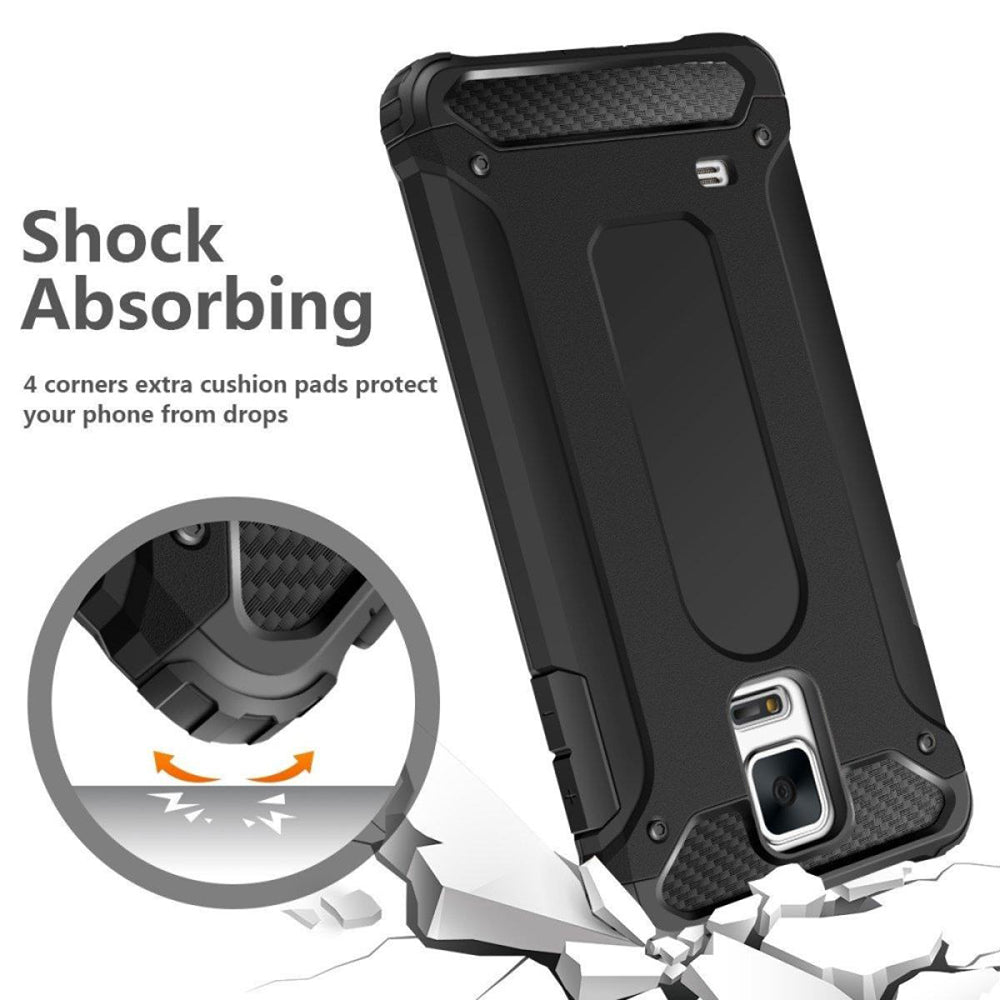 Maska za Samsung Galaxy S5 G900, Techsuit, Hybrid Armor, Crna
