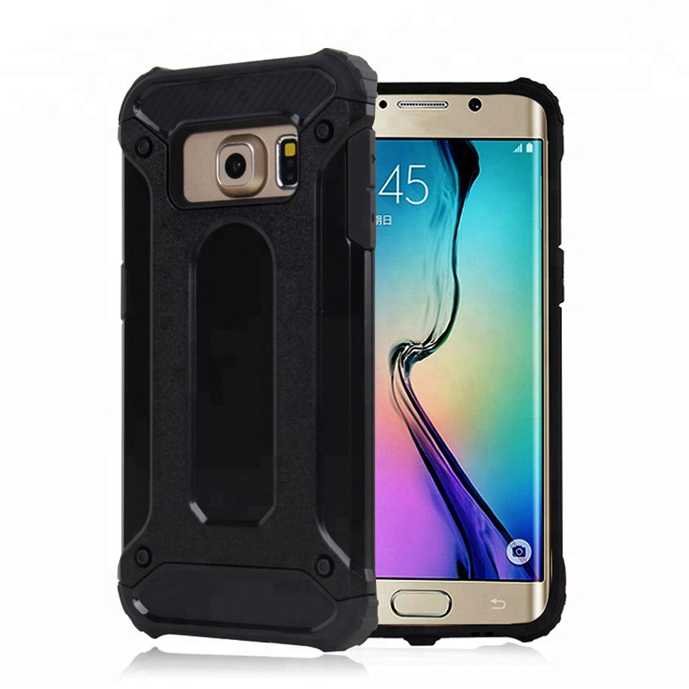 Maska za Samsung Galaxy S6 G920, Techsuit, Hybrid Armor, Crna