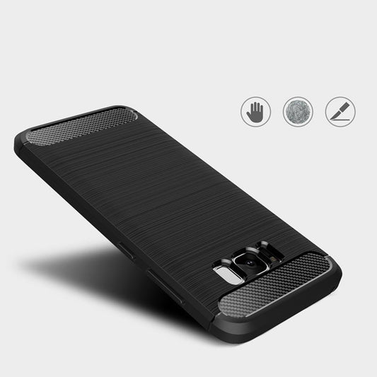 Maska za Samsung Galaxy S8 G950, Techsuit, Karbon, Crna