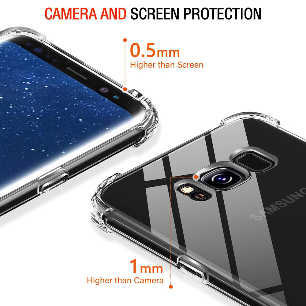 Maska za Samsung Galaxy S8+ G955, Techsuit, Shockproof Clear, Prozirna