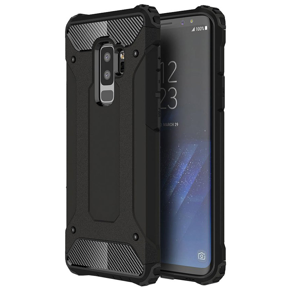Maska za Samsung Galaxy S9+ G965, Techsuit, Hybrid Armor, Crna