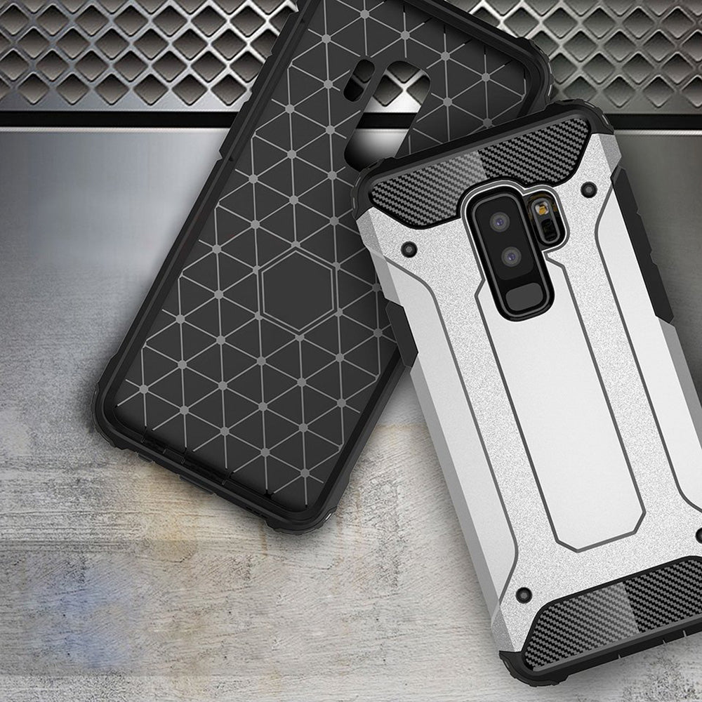 Maska za Samsung Galaxy S9+ G965, Techsuit, Hybrid Armor, Crna