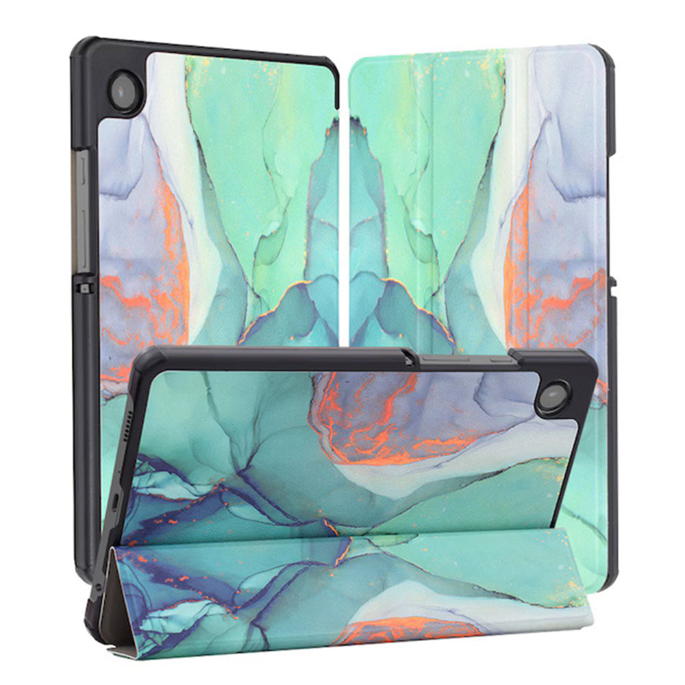 Futrola za Samsung Galaxy Tab A11+ / Tab A9+, Techsuit, FoldPro Green Time, Višebojna