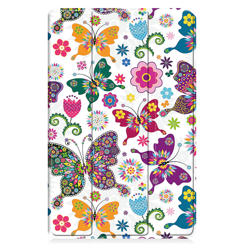Futrola za Samsung Galaxy Tab A11 / Tab A9, Techsuit, FoldPro Butterfly New Model, Višebojna