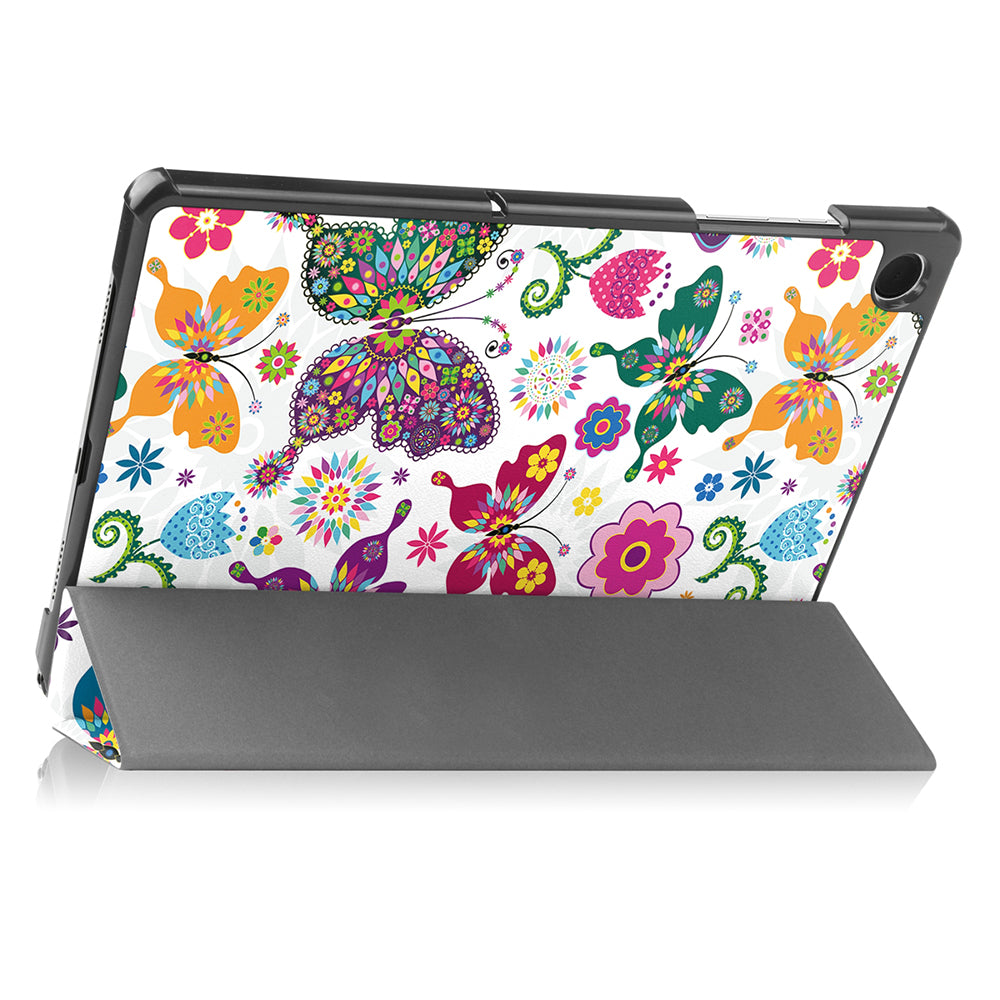 Futrola za Samsung Galaxy Tab A11 / Tab A9, Techsuit, FoldPro Butterfly New Model, Višebojna