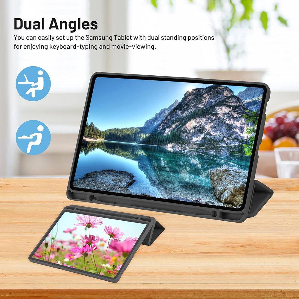 Futrola za Samsung Galaxy Tab A7 Lite, Techsuit, Flex Trifold, Crna