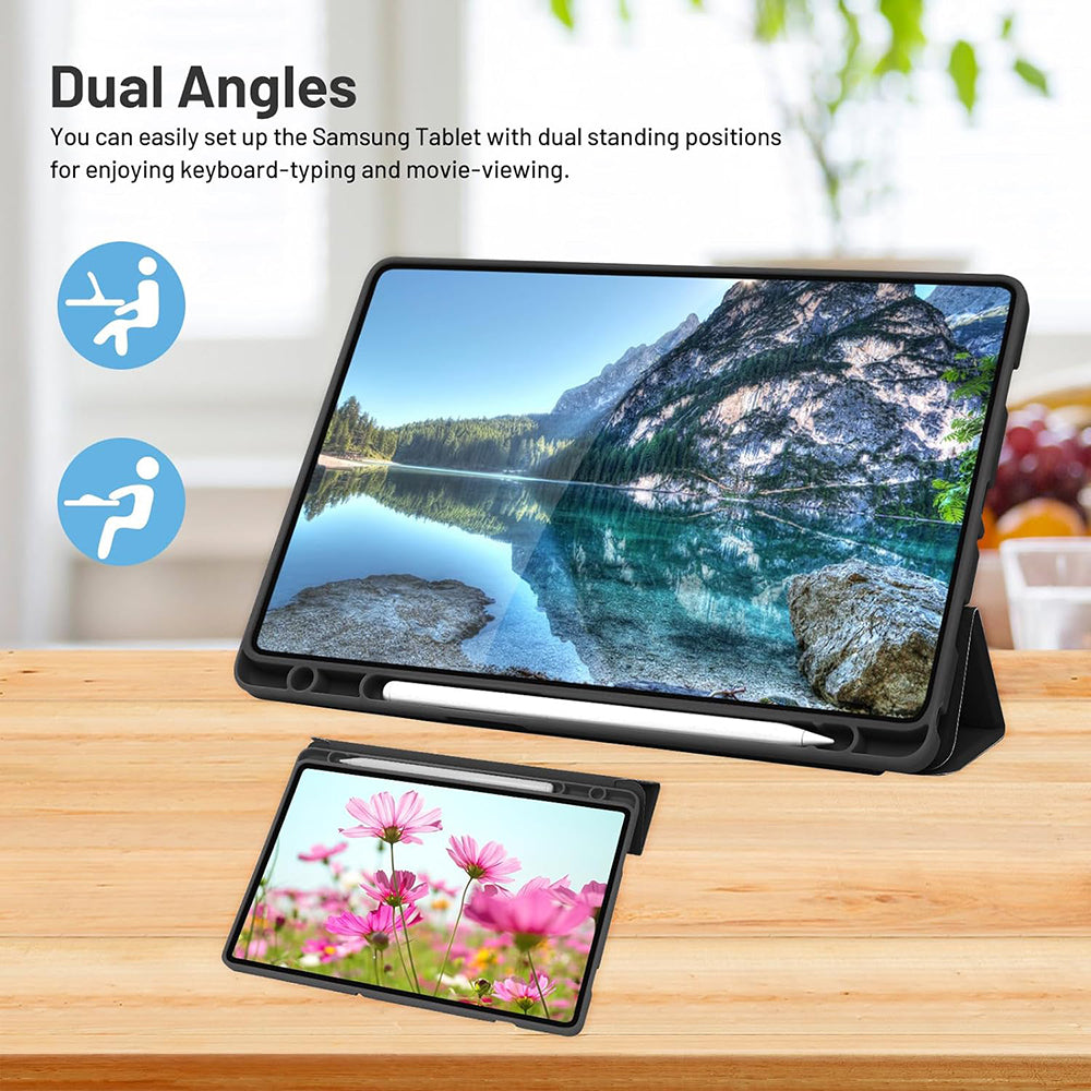 Futrola za Samsung Galaxy Tab A9+, Techsuit, Flex Trifold, Ljubičasta