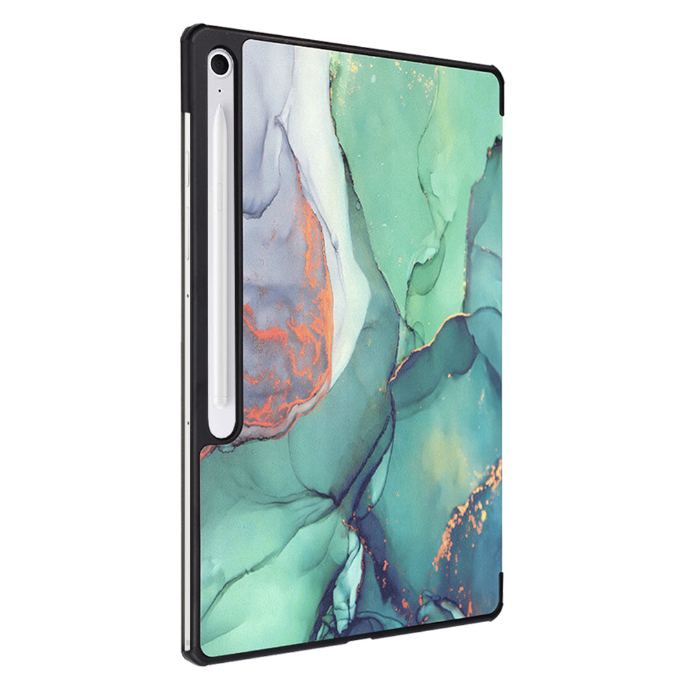 Futrola za Samsung Galaxy Tab S10 FE+, Techsuit, FoldPro Green Time, Višebojna