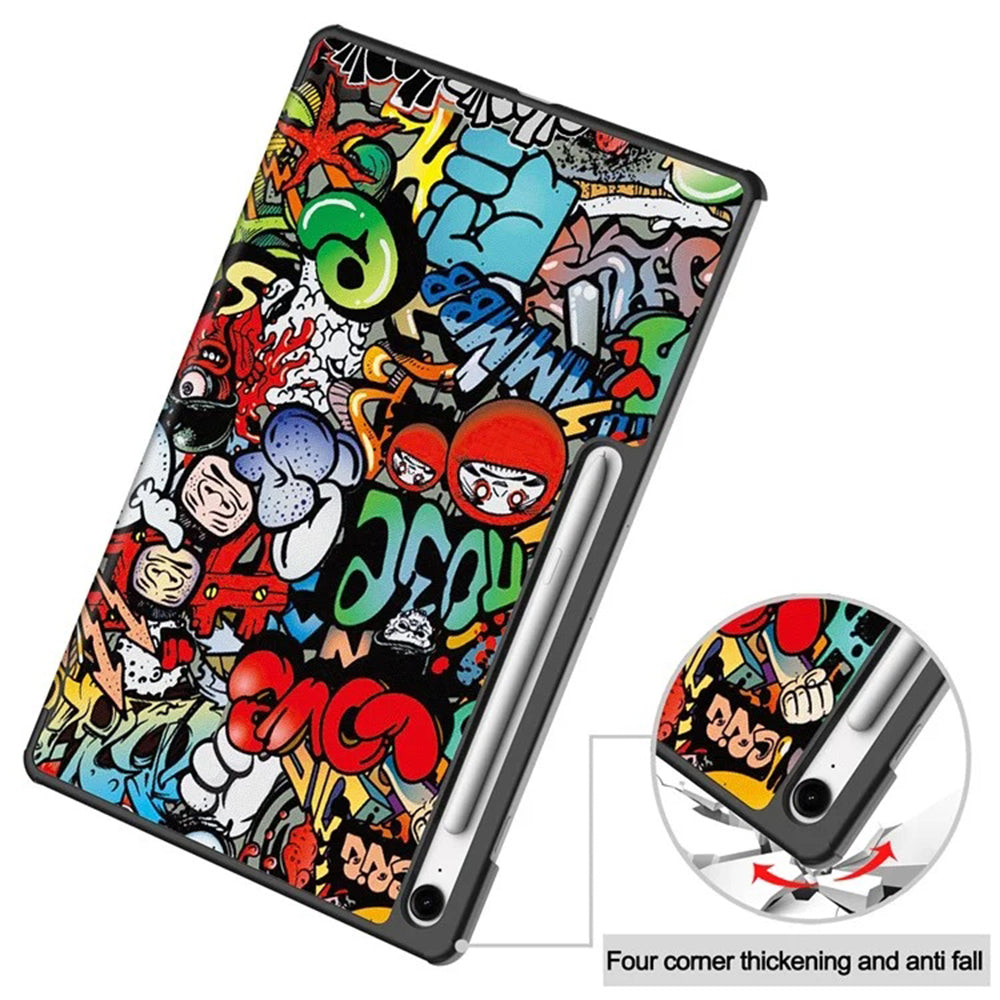 Futrola za Samsung Galaxy Tab S10 FE+, Techsuit, FoldPro Urban Vibe, Višebojna