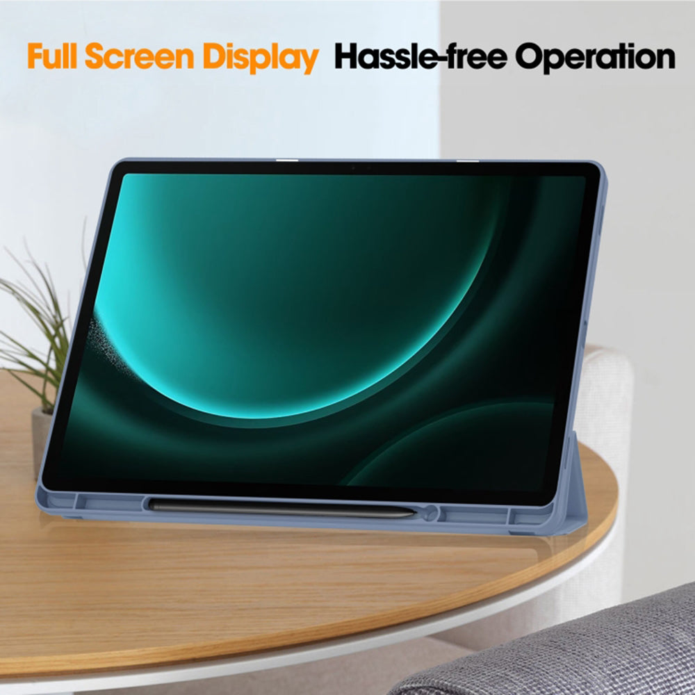 Futrola za Samsung Galaxy Tab S10+ / Tab S9 FE+ / Tab S9+, Techsuit, Flex Trifold, Siva