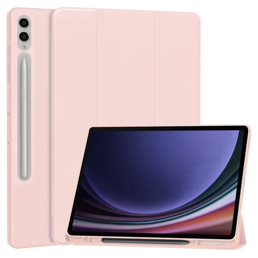 Futrola za Samsung Galaxy Tab S10+ / Tab S9+, Techsuit, Flex Trifold, Roza