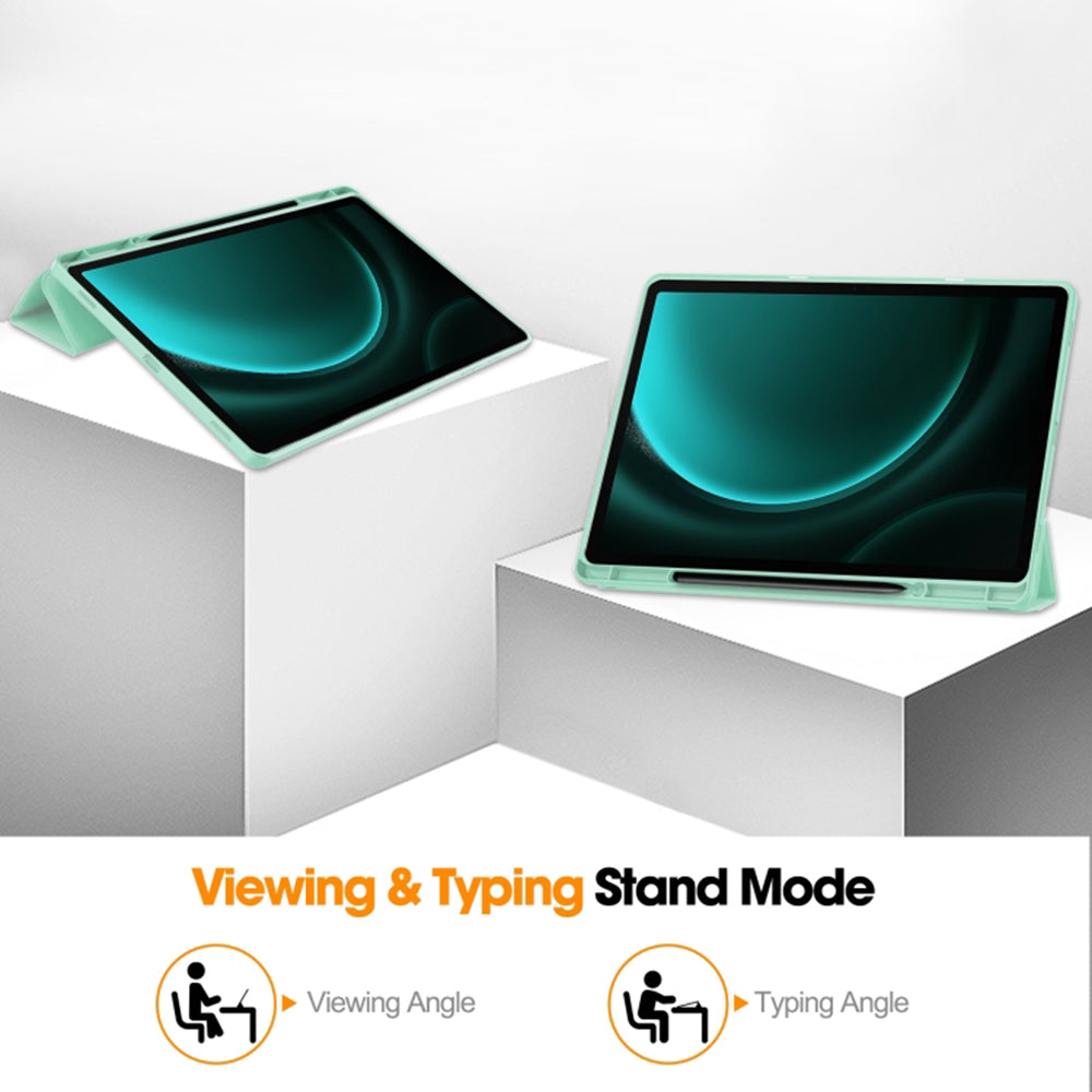 Futrola za Samsung Galaxy Tab S10 Ultra / Tab S9 Ultra, Techsuit, Flex Trifold, Siva