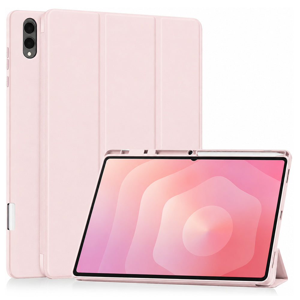 Futrola za Samsung Galaxy Tab S12 Ultra / Tab S11 Ultra, Techsuit, Flex Trifold, Roza