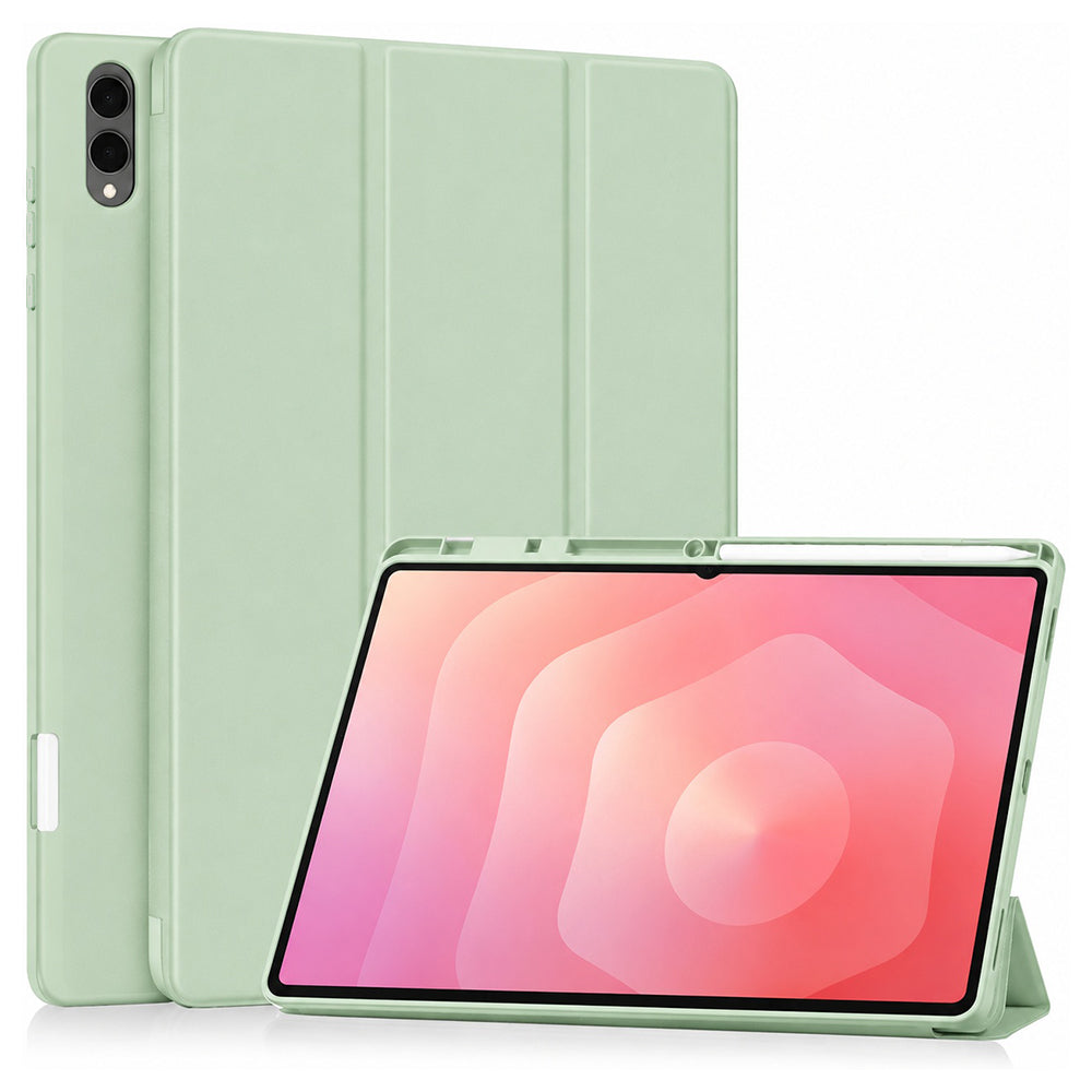 Futrola za Samsung Galaxy Tab S12 Ultra / Tab S11 Ultra, Techsuit, Flex Trifold, Matcha Zelena