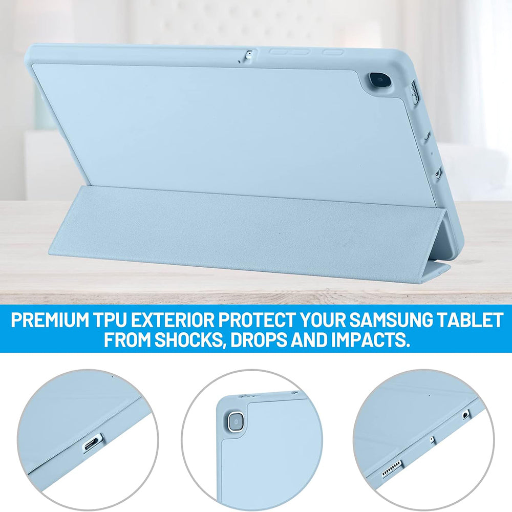 Futrola za Samsung Galaxy Tab S6 Lite (2024) / Tab S6 Lite (2022) / Tab S6 Lite (2020), Techsuit, Flex Trifold, Plava