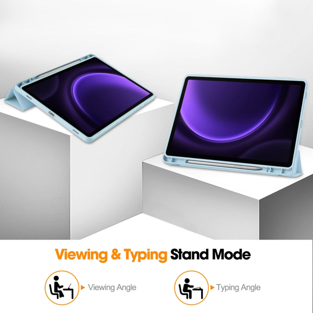 Futrola za Samsung Galaxy Tab S9 FE / Tab S9 / Tab S10 FE, Techsuit, Flex Trifold, Plava