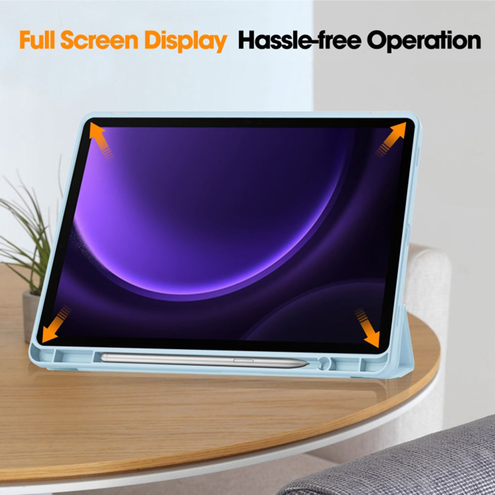 Futrola za Samsung Galaxy Tab S9 FE / Tab S9 / Tab S10 FE, Techsuit, Flex Trifold, Plava