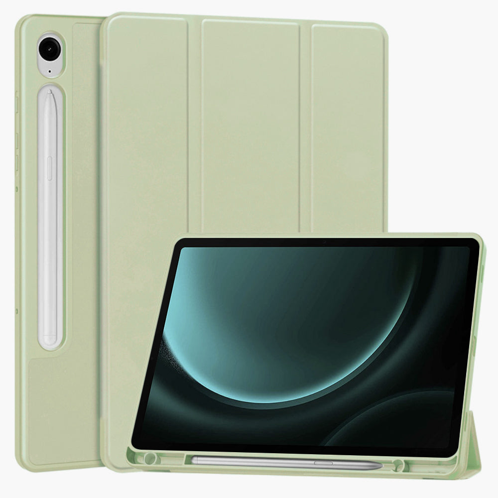 Futrola za Samsung Galaxy Tab S9 FE / Tab S9 / Tab S10 FE, Techsuit, Flex Trifold, Matcha Zelena