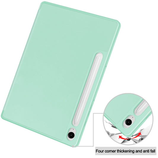 Futrola za Samsung Galaxy Tab S9 FE / Tab S9 / Tab S10 FE, Techsuit, Flex Trifold, Matcha Zelena