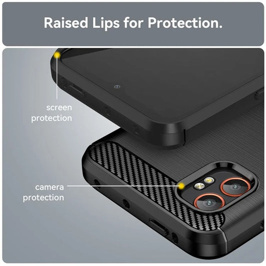 Maska za Samsung Galaxy XCover7 Pro, Techsuit, Karbon, Crna