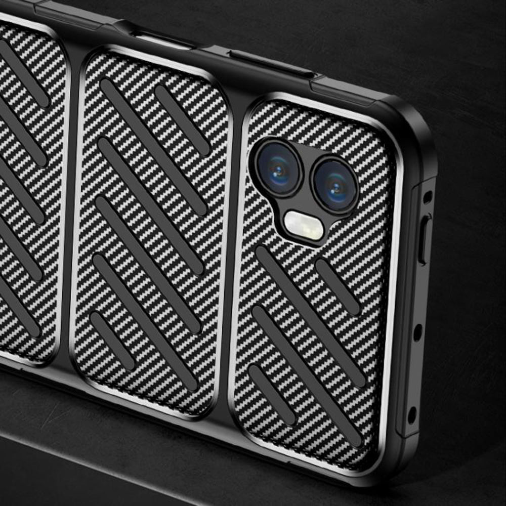 Maska za Samsung Galaxy XCover7 Pro, Techsuit, CarbonFiber, Crna