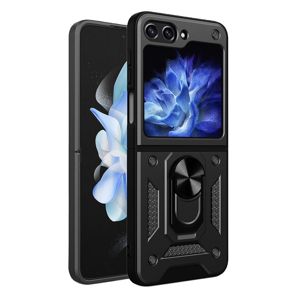 Maska za Samsung Galaxy Z Flip5 F731, Techsuit, CamShield, Crna